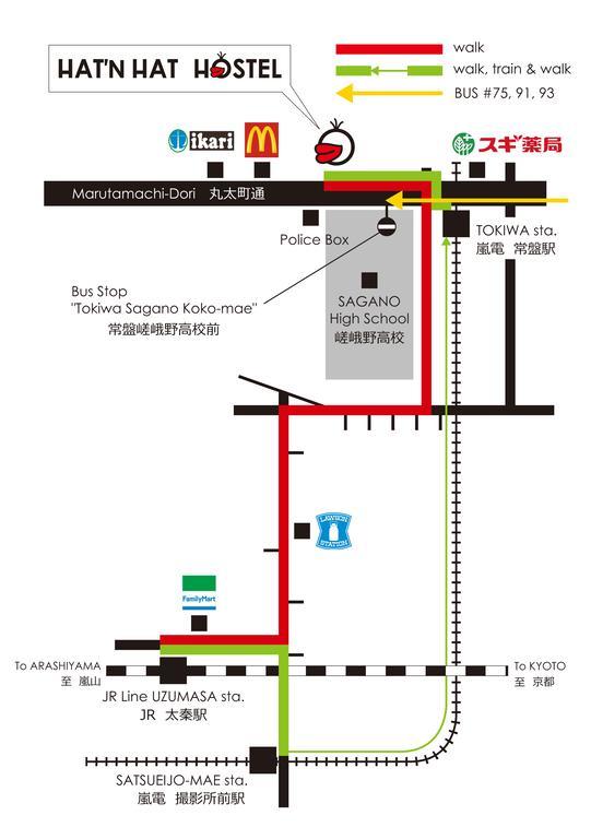Hat'N Hat Hostel 京都 外观 照片